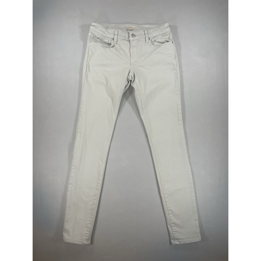 Cremieux Denim Jeans Womens‎ Skinny Stretch Light Gray Size 0